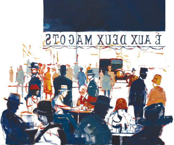 Paříž, CAFÉ AUX DEUX MAGOTS, 1923