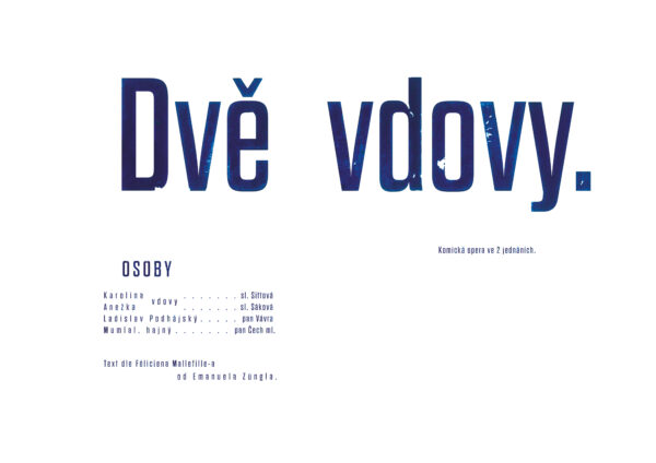 Dvě vdovy _ plakát