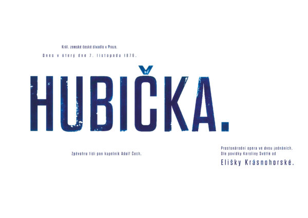 Hubička. _ plakát